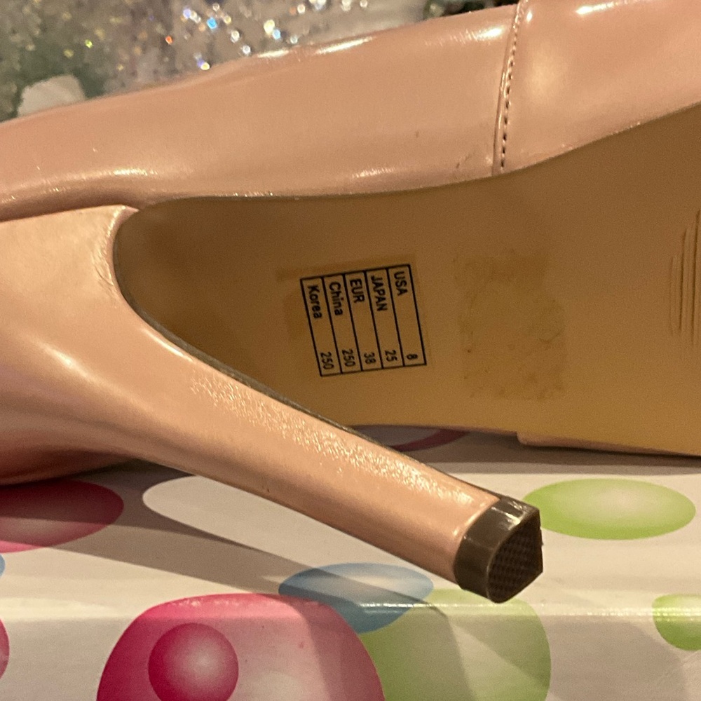 Women's Bow Peep Toe Heels - Cream - Picture 6 of 6
